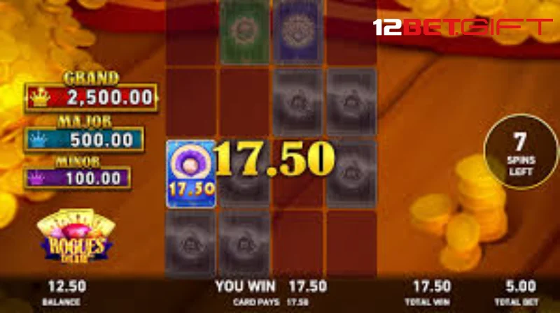 Luật quay hũ Rogues draw 12Bet